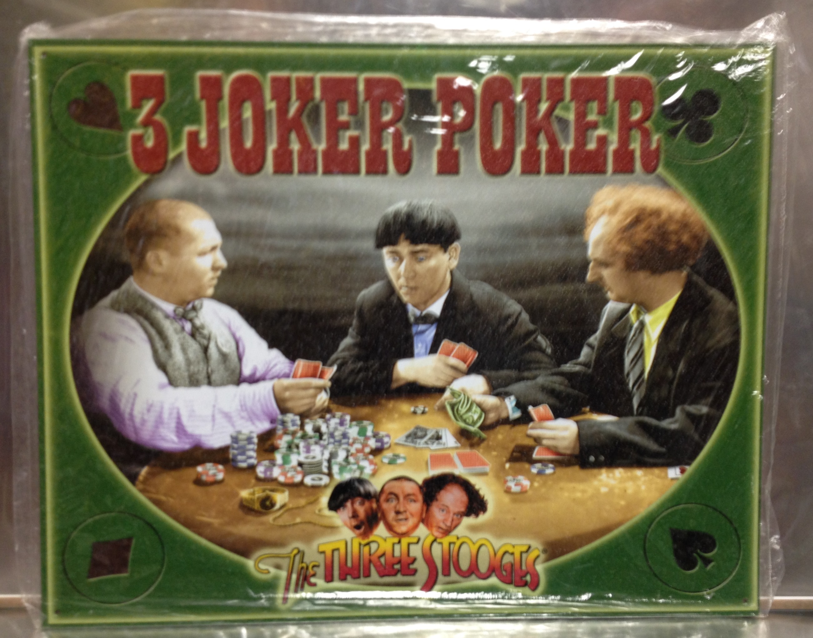 15 X 12 METAL SIGN 3 JOKER POKER THREE STOOGES TIN SIGN NEW 