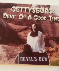 GETTYSBURG DEVIL OF A GOOD TIME! DEVIL'S DEN POSTCARD SCREAM CHARACTER