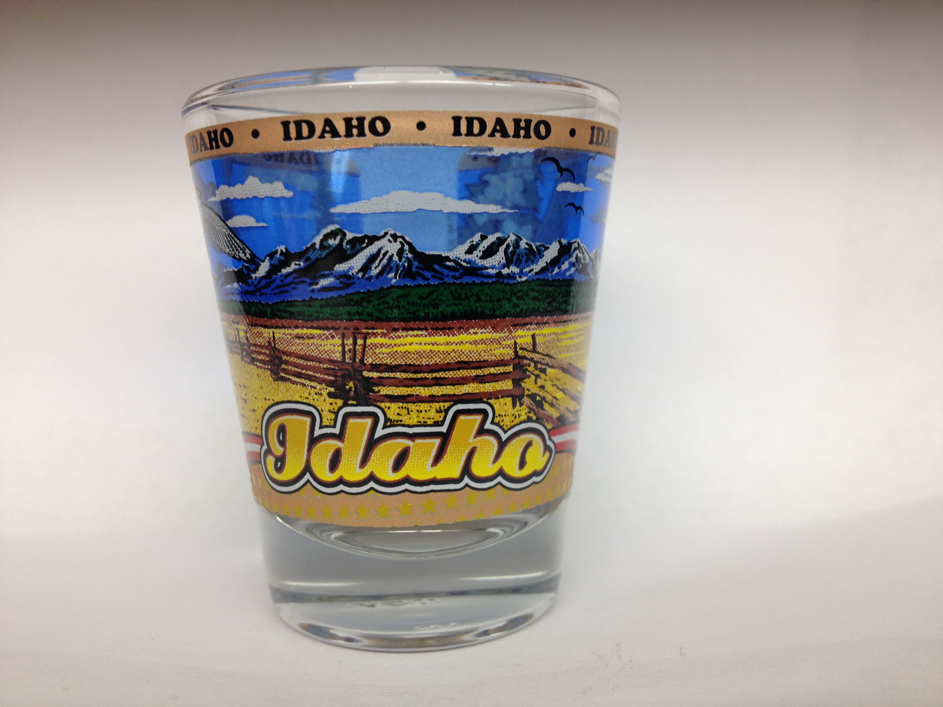 IDAHO STATE SHOT GLASS NEW Gettysburg Souvenirs & Gifts