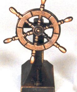 Ship's Wheel Die Cast Metal Pencil Sharpener New