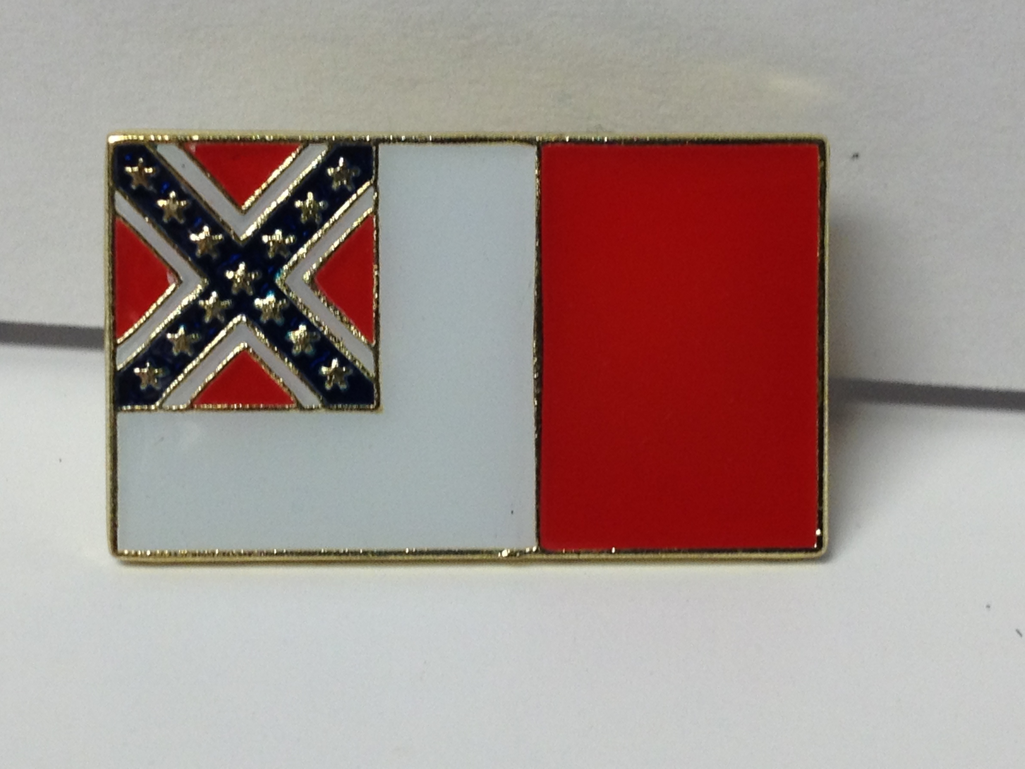 2nd Confederate Flag Lapel Hat Pin New Gettysburg Souvenirs & Gifts