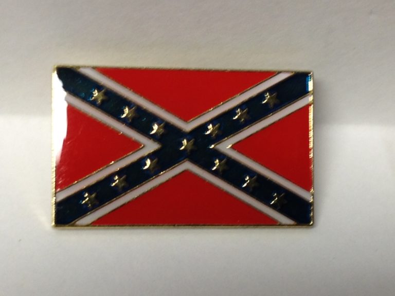 Confederate Rectangle Flag Lapel Pin New Gettysburg Souvenirs And Ts