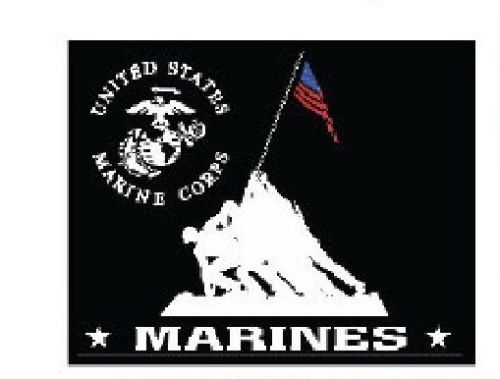Marines Memorial USMC Collectible Metal 12" x 15" Decorative Tin Sign 