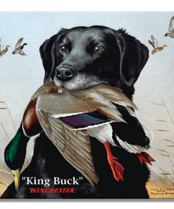 16" X 12 1/2" TIN SIGN WINCHESTER KING BUCK METAL SIGN NEW