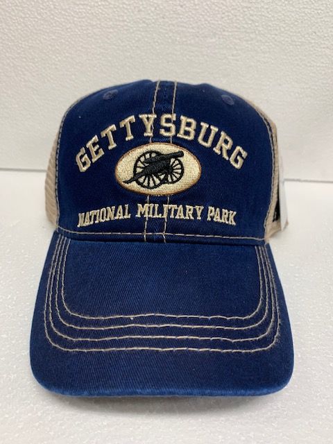 GETTYSBURG NATIONAL MILITARY PARK 1863 MESH BLUE BALL CAP HAT NEW ...