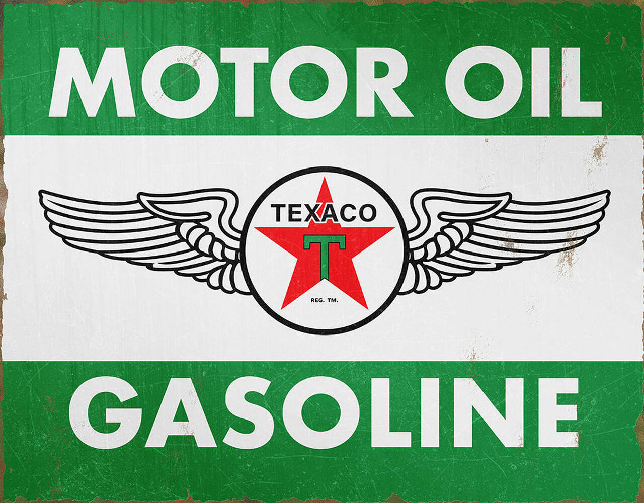 ALL METAL Oil Can - Texaco