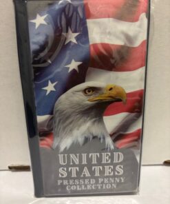 United States Pressed Penny Collection Souvenir Elongated Coin Album  Holds 48