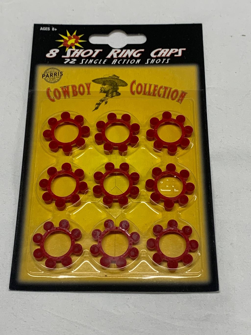 3 x Caps 8 Shot Ring caps (144 Shots per Card) Total 432 Shots… :  Amazon.com.au: Toys & Games