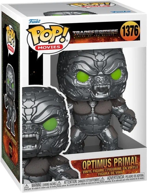 OPTIMUS PRIMAL TRANSFORMERS POP MOVIES VINYL FIGURE FUNKO #1376