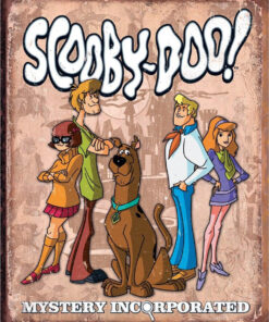 12.5" X 16" TIN SIGN SCOOBY-DOO THE GANG METAL SIGN NEW