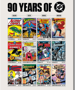 12" X 16" TIN SIGN 90 YEARS OF DC COMICS METAL SIGN NEW
