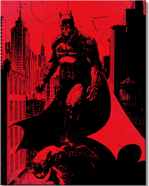 12" X 16" TIN SIGN DC COMICS BATMAN RED METAL SIGN NEW