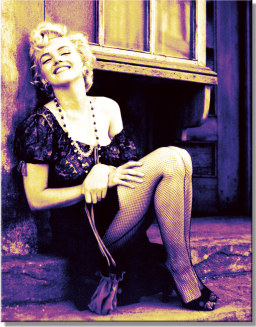 12 1/2" X 16" TIN SIGN MARILYN MONROE PURPLE  METAL SIGN