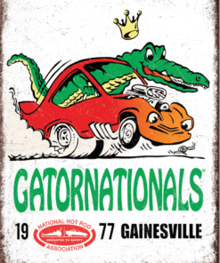 12" X 16" TIN SIGN NHRA GATORNATIONALS 1977 GAINESVILLE METAL SIGN NEW
