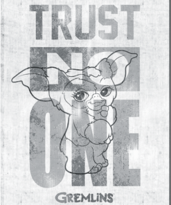 12 1/2" x 16" TIN SIGN GIZMO TRUST NO ONE GREMLINS METAL SIGN NEW