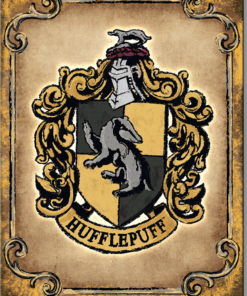 12 1/2" x 16" TIN SIGN HARRY POTTER HUFFLEPUFF WARNER BROTHERS METAL SIGN