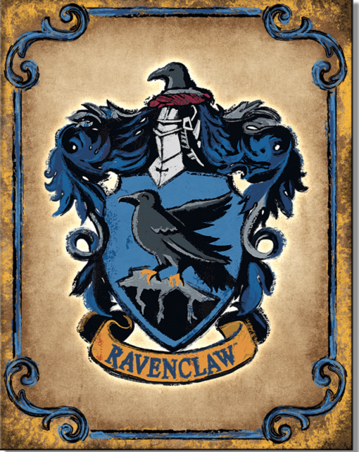 12 1/2" X 16" TIN SIGN HARRY POTTER RAVENCLAW WARNER BROTHERS METAL SIGN