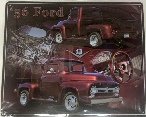 12″ X 15″ TIN SIGN 56 FORD TRUCKS METAL SIGN NEW