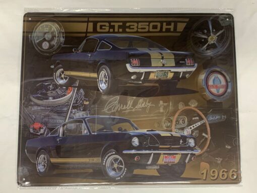 12″ X 15″ TIN SIGN 66 SHELBY G.T 350 MUSTANG CAR METAL SIGN NEW