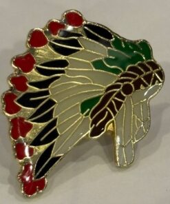 Indian Head Dress Lapel Hat Pin New