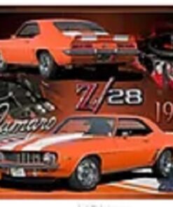 12″ X 15″ TIN SIGN 1969 CAMARO Z/28 MUSCLE CAR METAL SIGN NEW
