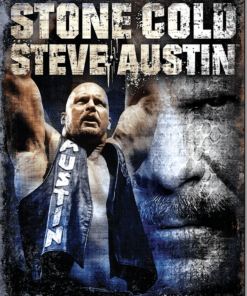 12 1/2" x 16" TIN SIGN WWE STONE COLD STEVE AUSTIN METAL SIGN NEW