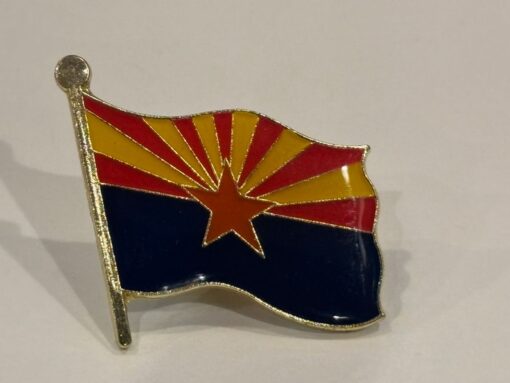 Arizona State Flag Lapel Hat Pin New