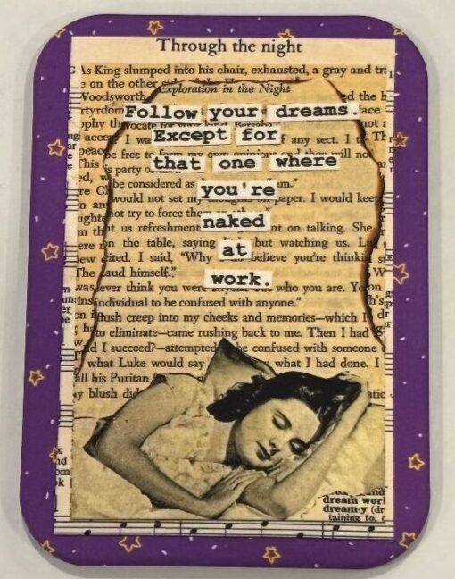 THROUGH THE NIGHT MAGNET 2.5” X 3.5” ROUNDED CORNERS NEW