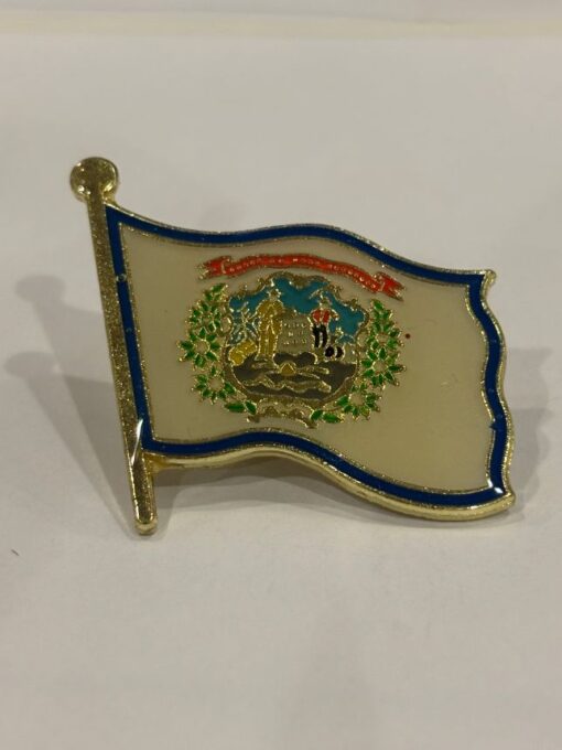 WEST VIRGINIA FLAG STATE LAPEL PIN NEW