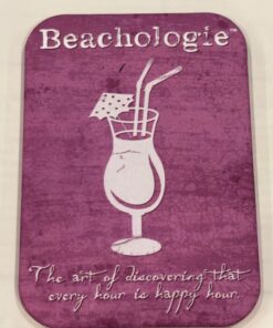 BEACHOLOGIE MAGNET 2.5” X 3.5” ROUNDED CORNERS NEW