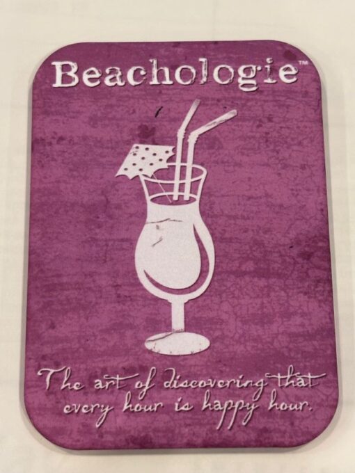 BEACHOLOGIE MAGNET 2.5” X 3.5” ROUNDED CORNERS NEW