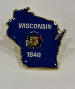 WISCONSIN STATE LAPEL PIN NEW