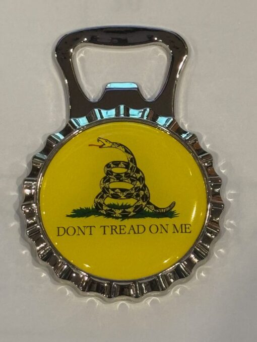 DON'T TREAD ON ME MAGNET/METAL BOTTLE OPENER NEW