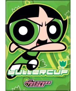 POWERPUFF GIRLS BUTTERCUP ATA-BOY MAGNET 2.5” X 3.5” NEW