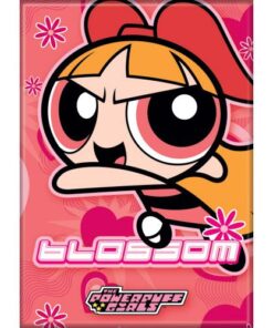 POWERPUFF GIRLS BLOSSOM ATA-BOY MAGNET 2.5” X 3.5” NEW