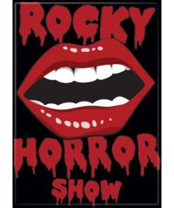 ROCKY HORROR PICTURE SHOW LOGO & LIPS ATA-BOY MAGNET 2.5” X 3.5” NEW