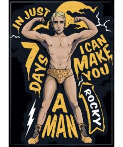 ROCKY HORROR PICTURE SHOW I CAN MAKE YOU A MAN ATA-BOY MAGNET 2.5” X 3.5”