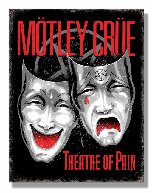 12 1/2" X 16" TIN SIGN MOTLEY CRUE THEATRE OF PAIN METAL SIGN NEW