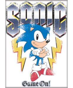 SONIC ON WHITE  ATA-BOY MAGNET 2.5” X 3.5” NEW