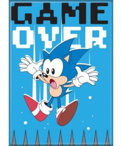 SONIC THE HEDGEHOG GAME OVER  ATA-BOY MAGNET 2.5” X 3.5” NEW