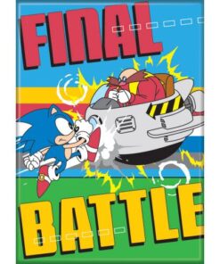 SONIC THE HEDGEHOG FINAL BATTLE  ATA-BOY MAGNET 2.5” X 3.5” NEW