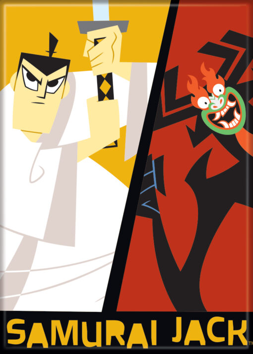 SAMURAI JACK & AKU ATA-BOY MAGNET 2.5” X 3.5” NEW