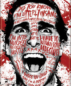 AMERICAN PSYCHO QUOTES ON FACE ATA-BOY MAGNET  2.5” X 3.5” NEW
