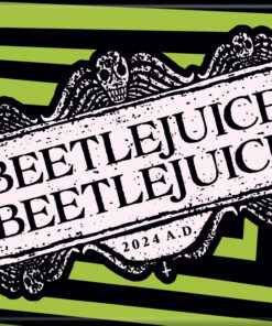 BEETLEJUICE BEETLEJUICE 2 LOGO ATA-BOY MAGNET  2.5” X 3.5” NEW