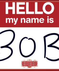 BEETLEJUICE BEETLEJUICE 2 HELLO MY NAME IS BOB ATA-BOY MAGNET  2.5” X 3.5” NEW