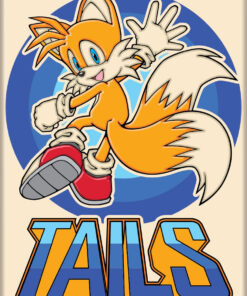 SONIC THE HEDGEHOG TAILS ATA-BOY MAGNET 2.5” X 3.5” NEW