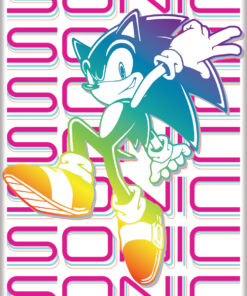 SONIC THE HEDGEHOG TECHNICOLOR  ATA-BOY MAGNET 2.5” X 3.5” NEW
