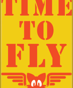 SONIC THE HEDGEHOG TIME TO FLY  ATA-BOY MAGNET 2.5” X 3.5” NEW