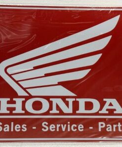 12" X 15" HONDA SALES SERVICE PARTS METAL SIGN NEW