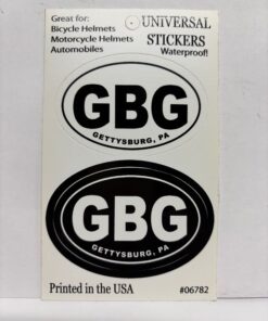 Gettysburg Pa GBG Oval Euro 2 Small Sticker New